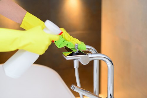Regular cleaning of communal spaces in a mixed-use Highbury property