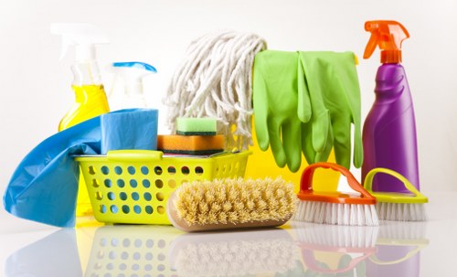 Cleaning team preparing a property for handover in Highbury