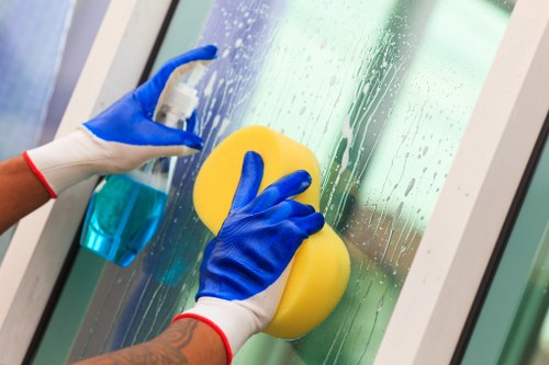 Upholstery cleaning in a Highbury flat with careful access