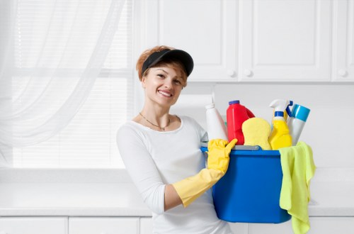 Vacuuming and floor cleaning in a Highbury end of tenancy service