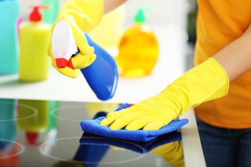 Local commercial cleaning team servicing a Highbury business premises