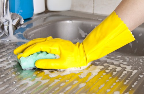 Professional cleaner working in a period home near Highbury Fields