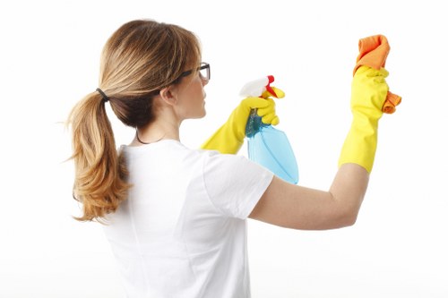 Local office cleaner working in a Highbury commercial property