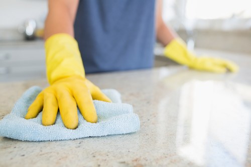 Detailed post-construction cleaning of a Highbury kitchen